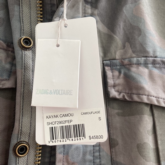 NWT Zadig & Voltaire Camo Jacket - Picture 5 of 8